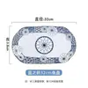 Cuencos y Platos de Cerámica Blue Charm: Popular Vajilla de Estilo Japonés para Uso Doméstico, Cuenco de Cerámica con Color Bajo Esmalte para Sopa y Fideos, Apto para Microondas