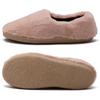 Zapatos de Cordero y Edamame para Mujer en Otoño e Invierno Estilo Nuevo Zapatos Peludos Perezosos de Una Pierna con Suela Trbottomy para Mujeres Embarazadas Pantuflas de Algodón con Forro de Felpa