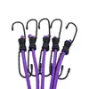 Cuerda de Amarre para Motocicleta Cuerda Antiperdida 6mm Hule Elástico Gancho de Electrólisis Correa de Cuerda para Equipaje Gancho de Hierro Venta al por Mayor