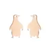 Yiwu Joyería Personalizada Simple Acero Inoxidable Forma de Corazón Cortado Estrella Pendientes Redondos Mariposa Hada Ángel Pendientes