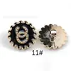 Botones de Plástico con Electrochapado Recubierto de Aceite, Diseño de Flor de Camelia, Estilo Vintage, Inspirados en Chanel, para Chaquetas, Camisas, Abrigos, Accesorios de Ropa, Botones