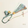 Cuerda de algodón para frotar a mano, cuerda colgante de jade valiente Wen, pieza de mano para jugar, joyería de muñeca DIY, cuerda para colgar, fabricantes de cuerda perdida, venta al por mayor