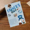 Amazon Transfronterizo Fabricante de Productos Nuevos Floristería Tarjetas Pequeñas Tarjetas de Felicitación para el Día del Padre Tarjetas de Bendición Venta al por Mayor Personalización