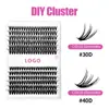 Europeas y Americanas Transfronterizas Más Vendidas DIY Segmentadas de un Solo Racimo Encrespamiento de Cabello Termofusible Gruesas de Gran Capacidad Injertadas Pestañas Postizas