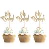 Amazon Um Decoração de Bolo de Aniversário Topper Ohbaby Decorações de Confeitaria Bandeira Inserção Sinal Estilização de Festa