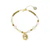 Pulsera de Perlas Naturales de Agua Dulce de Alta Gama Jardín de Monet Moda Antigua Pulsera Personalizada Diseño Popular Joyería de Mano