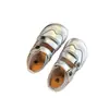 Sapatos de couro para meninas, mocassins infantis estilo coreano, novos sapatos de performance estilo britânico para primavera e outono, mocassins de bebê com solas macias