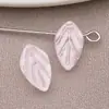 Cuentas de Cristal con Forma de Hoja Vintage Pintadas en Oro Pulseras de Cuentas Hechas a Mano DIY Accesorios para Horquilla Hanfu