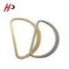 Hebilla de Anilla en D Plana para Bolsas, Ropa, Equipaje, Decoración de Ferretería, Hebilla de Anillo con Forma de D, Hebilla Plana con Forma de D, Accesorios para Bolsas, Hebilla Metálica de Ajuste