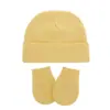 Conjunto de Gorro y Guantes para Bebé Unisex Manoplas Gorro de Algodón para Bebé Guantes Gorro Gorro de Hospital