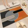 Alfombrilla de baño absorbente de alta densidad, alfombrilla de puerta de baño de tierra de diatomeas de secado rápido, alfombrilla de cocina antideslizante y resistente al desgaste