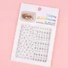 Joyería de Pegatinas Faciales Coloridas Transfronterizas Pegatina Facial Diamante Pegatina de Maquillaje para Actuación Infantil Pegatina para Cejas Pegatina de Perlas Decoración Facial