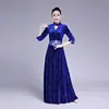 Vestido de coro 2019 nuevo disfraz de terciopelo para coro de adultos canción roja manga media música folclórica actuación de erhu disfraz femenino