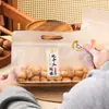 Bolsa de Comida Portátil Feita à Mão Lanches Doces Floco de Neve Biscoitos Embalagem Selada Transparente Fosca