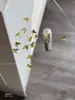 Arte de Unha Laço Joia de Liga Tridimensional Luxo Leve Dourado e Prateado Borboleta Oca Rebite Diamante de Unha Decoração Atacado