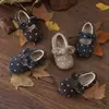 Zapatos de Princesa de Peluche Cálidos Estilo Coreano para Niñas con Puntos 2026 Nuevo Invierno para Bebé Niña Suela Suave Versátiles Mary Jane de Algodón