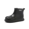 Botas de Cuero para Niñas 2025 Invierno Nuevas Retro Terciopelo Cálidas Botas Martin Moda para Niñas Más Fáciles de Combinar Botas de Moda Casuales