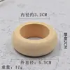Anillo para Servilleta de Madera Simple Color Madera Hebilla Redonda de Madera de Loto Accesorios de Sujeción para Servilletas de Tela de Hotel