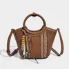 Bolsa Feminina de Tecido de Nicho High-End, Bolsa de Ombro, Bolsa de Braço, Bolsa de Mão, Estilo Coreano Moda Retro Nova 2026