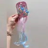 Peruca Infantil Little Pony com Tranças e Mechas, Acessórios de Cabelo Estrela de Desenho Animado Fofos para Meninas, Presilhas para Cabelo Cacheado