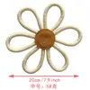 Decoração de Quarto Infantil Boêmia Flor Margarida Renda Trançada Pendurado na Parede Casa Menina Bebê Decoração de Parede Infantil Flores