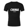 Camiseta de Hombre 2023 Manga Corta Cuello Redondo Camiseta Estampada con Letras Manga Corta Holgada Camisa Base Manga Media Deportiva Exterior