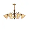 Lustre de cristal de luxo leve estilo francês Jianrui, luminária de sala de estar, nova luminária minimalista estilo francês para sala de jantar e quarto