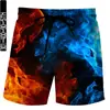 Pantalones de Playa Holgados para Hombre Pantalones de Playa para Surfear Verano 2022 Nuevos Pantalones de Natación con Estampado de Humo Europeos y Americanos Tendencia