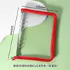 Envío Gratis A5 Transparente Hojas Sueltas Manual Multifuncional Bolsa con Cremallera Libro de Hojas Sueltas Simple Cubierta Suave de PVC Reemplazable