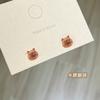 Aretes Suaves y Lindos de Capibala Mini Pequeños Lindos Aretes de Capibara Libro Rojo Pequeñas Mismas Explosiones Aretes Combinables