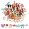 Colgante Pequeño de Esmalte de Colorido Lazo Estilo Coreano Estilo Ins Joyería Collar Pulsera Pendientes Materiales para Manualidades Multicolor U104