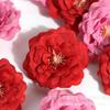 Cabeça de Flor de Camélia Artificial 4cm Flor Falsa para Decoração de Casamento Materiais DIY Acessórios de Roupa Arranjo de Casamento