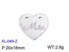 Colgante de Acero Inoxidable en Forma de Corazón Accesorios para Joyería DIY Corazón Hueco con Pedrería Combinación de Amor Collar Pulsera Dijes