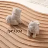 Dibujo Animado Lindo Tridimensional Perro Grande Cachorro Resina Afelpado DIY Llavero Hecho a Mano Colgante para Teléfono Móvil Accesorios Accesorios