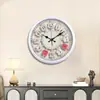Reloj de Pared para Vigilancia del Hogar Sala de Estar Nuevo Chino Creativo Moderno Simple Reloj de Cuarzo Silencioso Vintage Decorativo Reloj de Pared