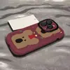 Funda linda de Oso Caqui para teléfono adecuada para iPhone 16, 17, 14 Pro Max, modelo nuevo creativo y único para 13 mini