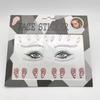Joyas de festival de música EDM de baile disco de acrílico con diamantes de imitación y luz intermitente, pegatinas faciales de maquillaje creativo de estilo europeo y americano, pegatinas para uñas