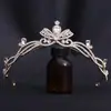 Nova Exquisite Zircônia Vestido de Casamento Coroa de Noiva, Acessório de Cabelo Laço, Tiara Coroa, Ornamento de Cabelo