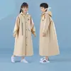 Impermeable Infantil Niños Niñas 2026 Estilo Nuevo para Estudiantes de Secundaria Estudiantes de Primaria Capa de Lluvia Larga de Cuerpo Completo con Capucha Protección contra la Lluvia
