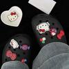 Encantos de Zapatos de Hello Kitty Lindos de Dibujos Animados de Café Nevado para Crocs, Decoraciones de Zapatos, Accesorios Desmontables