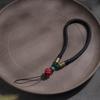 Cordão para Celular Imperial Sand Corda Curta para Pendurar no Pulso Anel Pulseira Pingente para Celular Tecido à Mão Masculino e Feminino Anti-perda