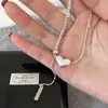 Collar de Corazón Dulce para Mujer, Sencillo y Moderno, Versátil y Elegante, Exquisita Cadena para Suéter, Tendencia de Collar de Nicho Estilo Ins