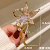 Broche de Cristal de Imitación de Venta Caliente Europea y Americana, Pin de Zirconia Microincrustada Lujoso y Exquisito, Broche de Fijación Antiexposición para Trajes