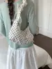Bolso de Mano con Diseño Plegado Estilo Coreano, Bolso de Hombro de Lunares con Lazo Moderno y Lindo, Bolso Cruzado de Alto Valor para Mujer