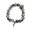 Nuevo Pulsera de Cuentas de Vidrio Color Negro Original para Pareja Hombre y Mujer Pulsera de Moda Bendición del Dragón Vela Xuanmo