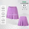 Nueva falda corta de bádminton de verano y otoño, falda deportiva de secado rápido para niños y adultos, anti-exposición, transpirable, personalizable con texto