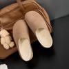 Zapatos Birkenstock de suela gruesa Cuero Genuino Invierno Lana Algodón Zapatos de Mujer con forro polar Zapatos Birkenstock de Altura Baja Engrosados Suaves y Cómodos