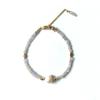 Novo Estilo Luxo Leve Design Nicho Pérola de Água Doce Simples 2mm Pulseira Fina Doce Melhor Amiga Empilhada Pulseira Ajustável