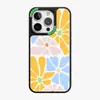 Design Floral Simples com Painel Traseiro Intercambiável, Capa Magnética Forte para iPhone 15 Pro Max, Tampa de Painel Traseiro Substituível para iPhone 14