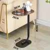 Mesa de centro de sofá mesa auxiliar sala de estar hogar mesa móvil dormitorio mesita de noche escritorio de computadora persona perezosa mesita de noche pequeña estrecha